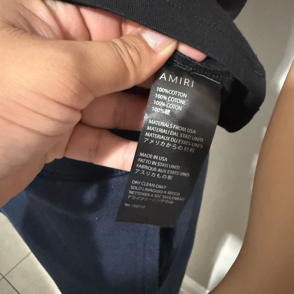 Amiri Black Graphic T-Shirt for Men - Picture 5 of 5